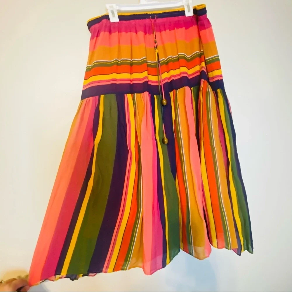 FARM Rio Vibrant Striped Maxi Skirt - Picture 2 of 9
